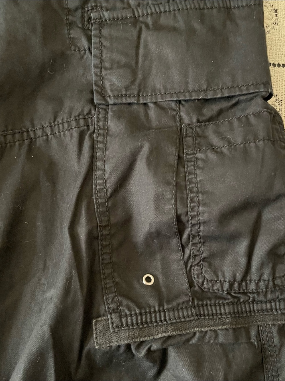 Vintage 90's Gorp Core Polo Ralph Lauren Black Utility Cargo Pants Size 32x30 - Picture 9 of 9